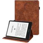 чохол-кришка для Amazon Kindle Paperwhite 5 (2021), flower, коричневий