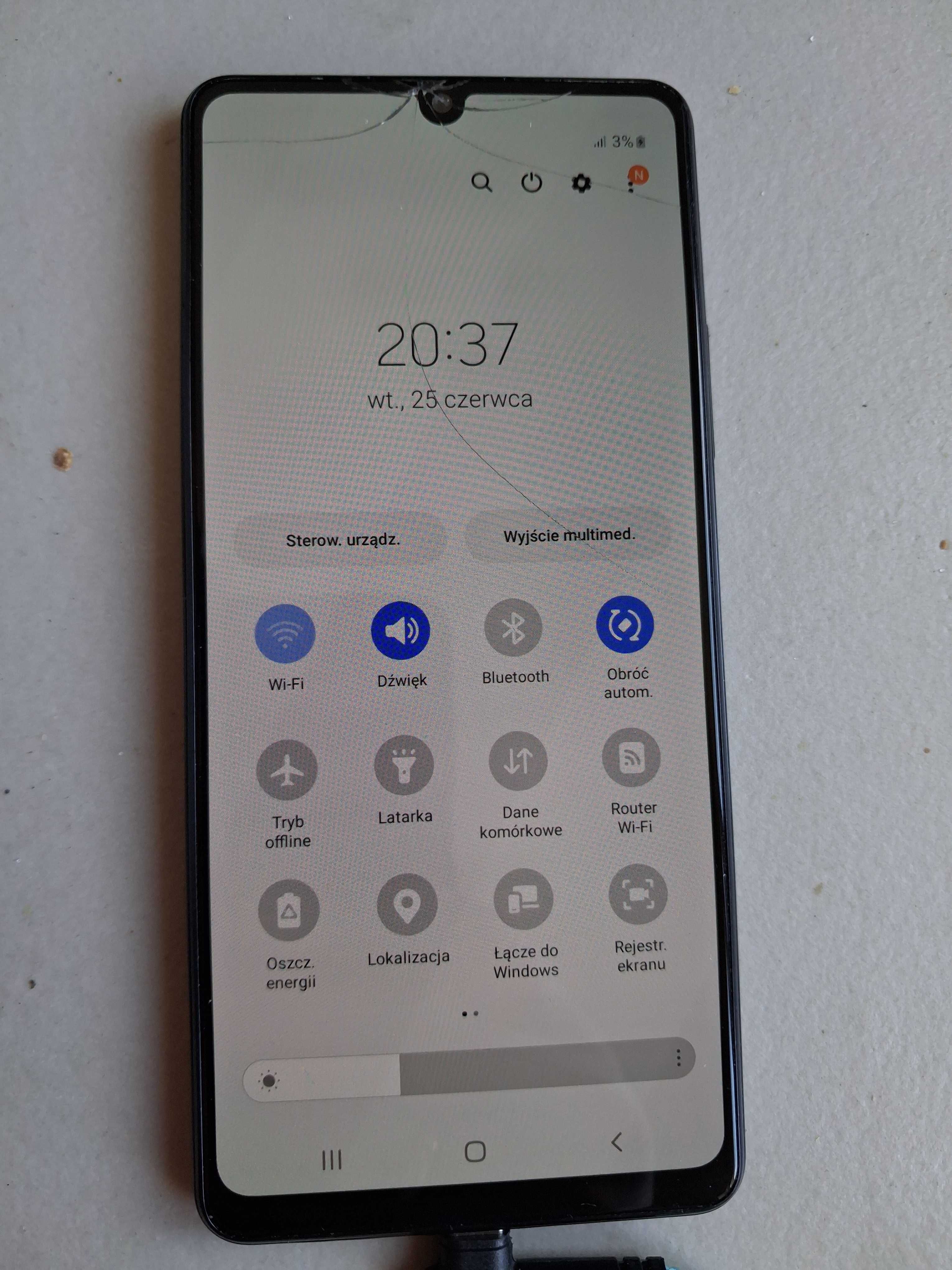 Telefon Samsung A42 5g 4/128 gb czarny Uszkodzony SM-A426B/DS A 42