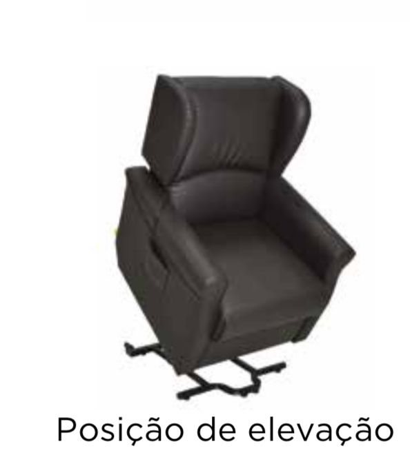 Poltrona INVACARE Porto 2 motores Napa cinza taupe