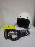 Capacete New Retro DMD Cream (nunca usado) Tam M