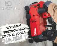 WYNAJEM elektronarzędzi-szlifierka do betonu/ bruzdownica / odkurzacz