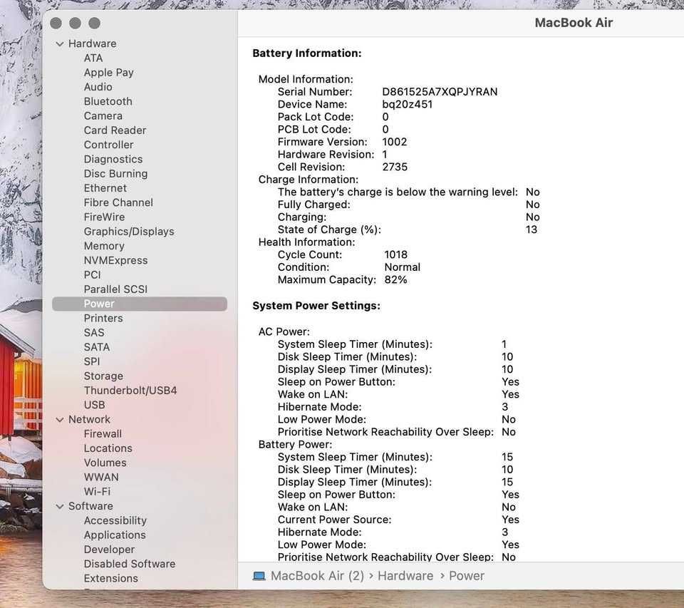 Macbook Air M1 2020 (RAM 16 GB, SSD 512 GB), Space Gray