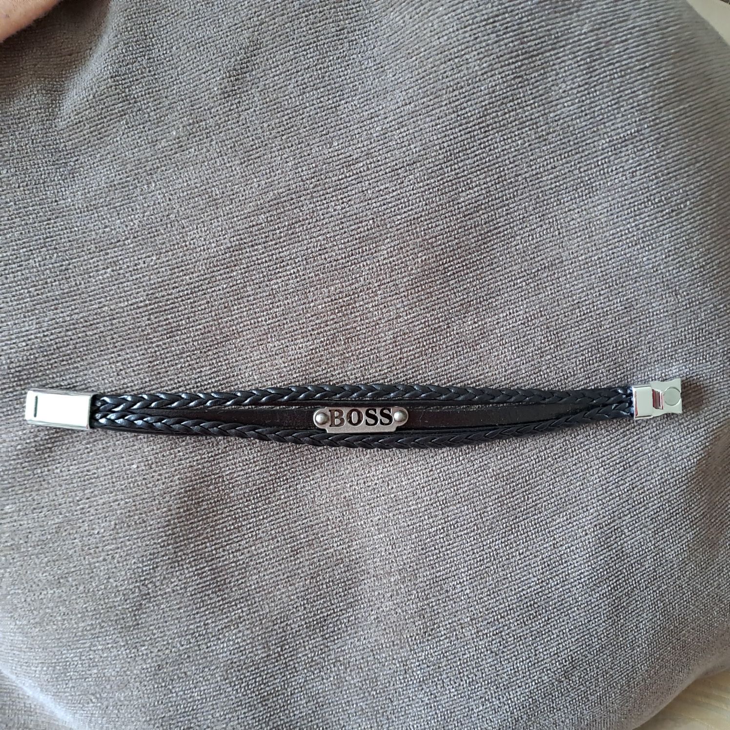 Pulseiras Homem em couro e aço