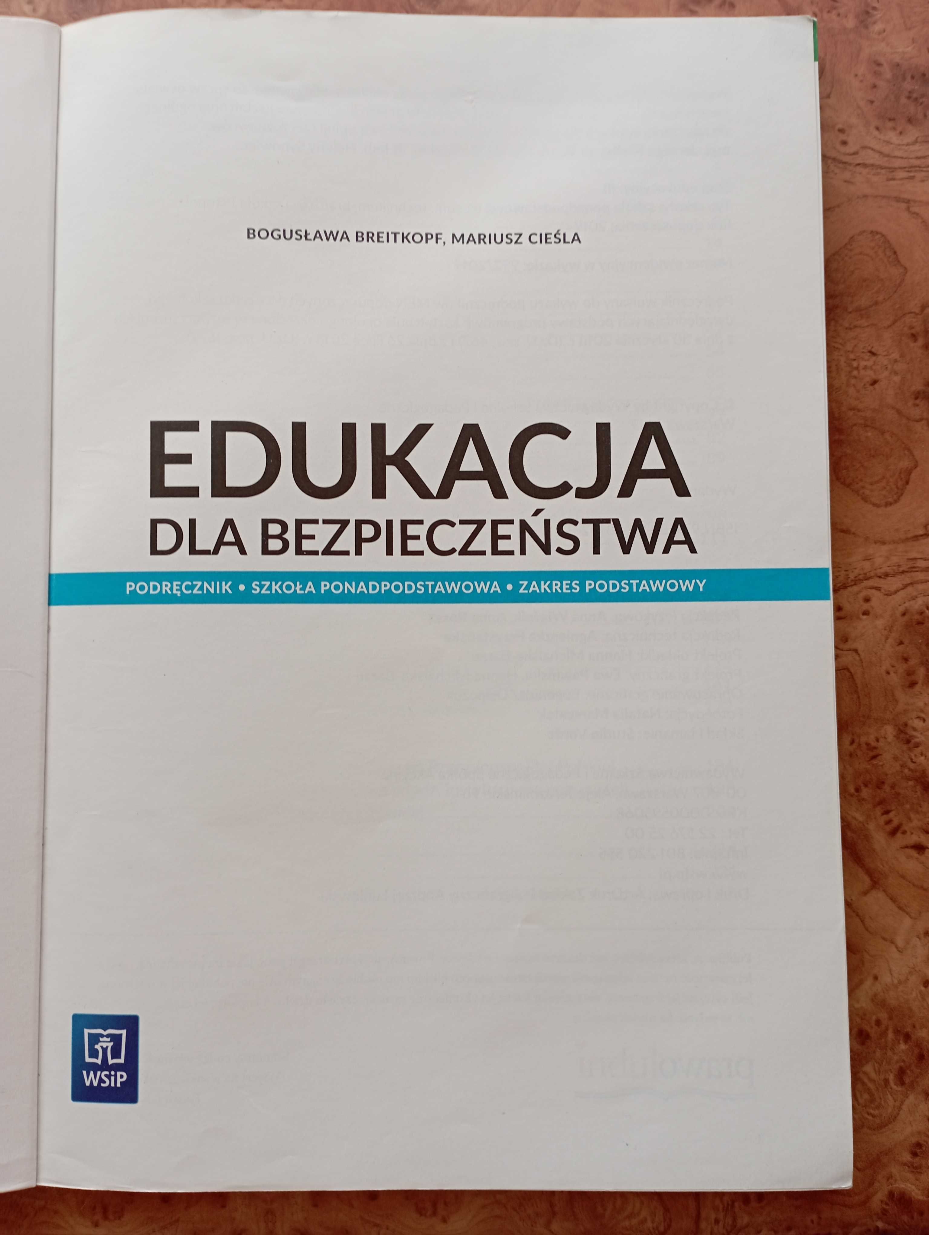 Edukacja dla bezpieczeństwa zakres podstawowy WSiP 2019