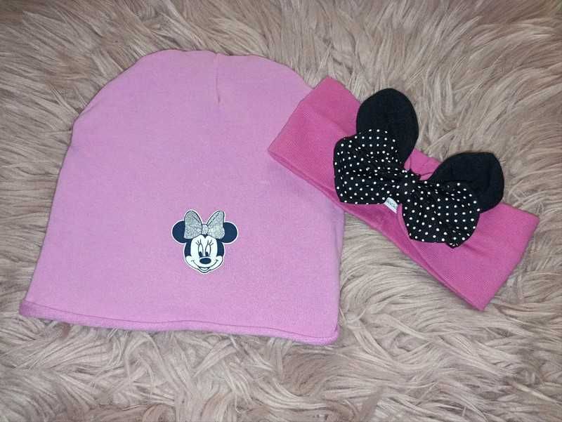 Czapeczka i opaska Myszka Minnie