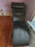 Chaise longue preta