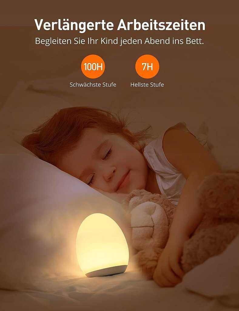 Lampka dziecięca nocna wielokolorowa LED dla dzieci