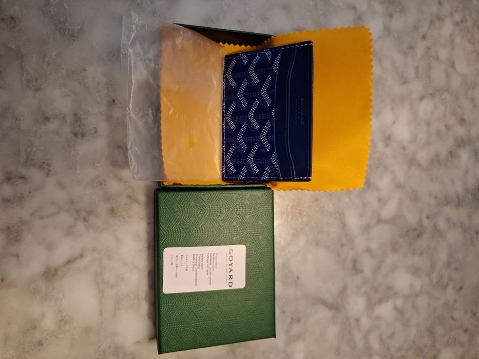 Goyard Card Holder Azul