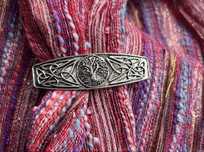 spinka metalowa vintage do włosów drzewo w stanie idealnym