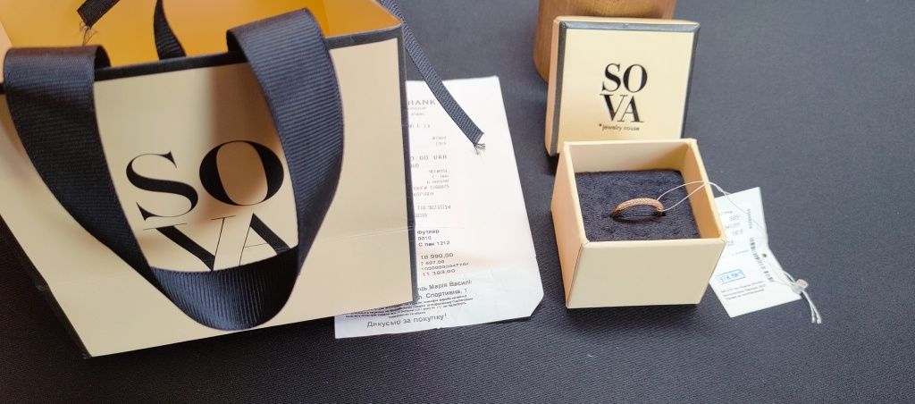Продам женский перстень кольцо Sova золото 585 бриллианты