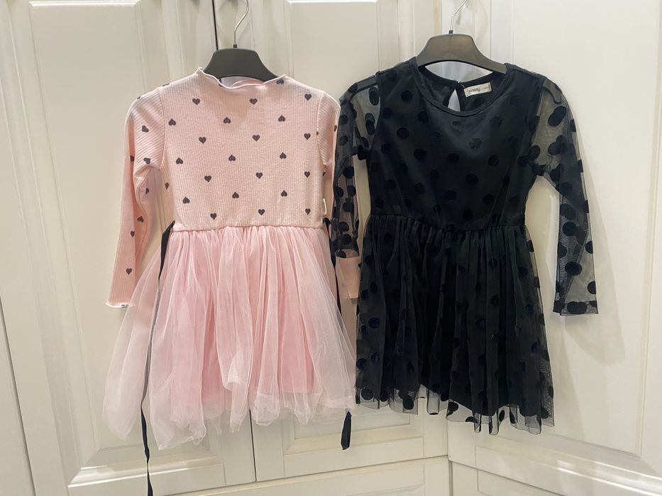 Сукня святкова на довгий рукав з фатіном