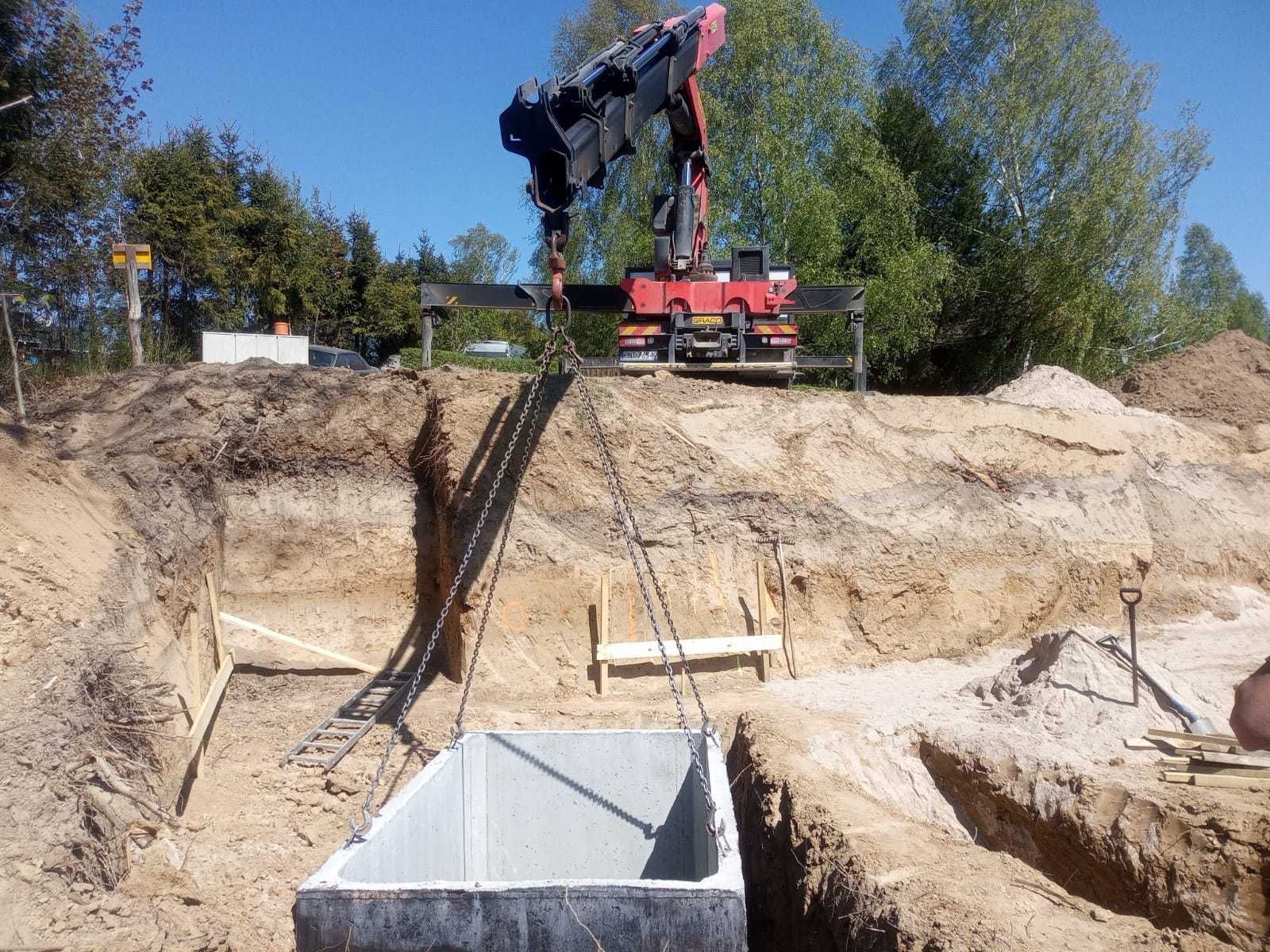 SZAMBA Betonowe zbiorniki deszczówka przyłącza kompleksowo odwodnienia