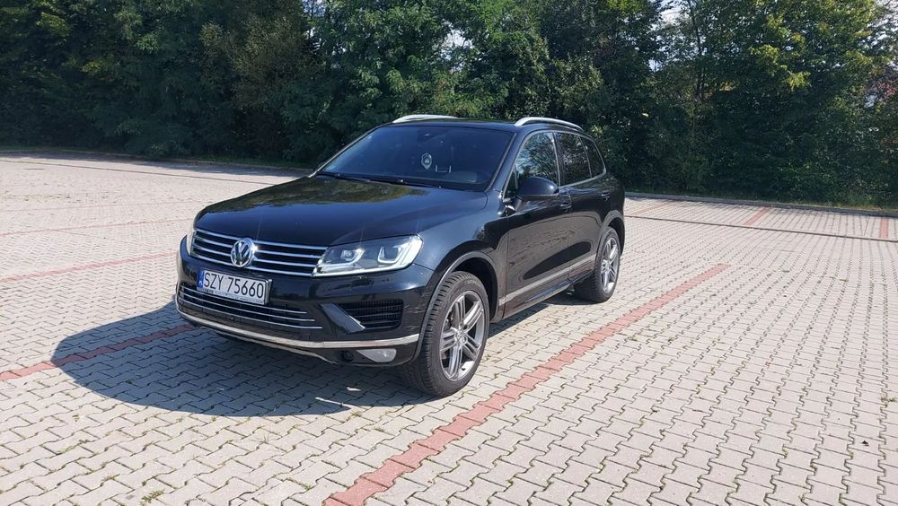 Volkswagen Touareg R-line, Po serwisie, zimowe opony, 4x4, hak