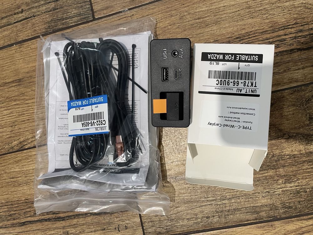Mazda Apple Carplay, Android Auto MZD Connect, USB C, przewodowy