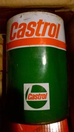 Castrol e Selenial latas de óleo antigas