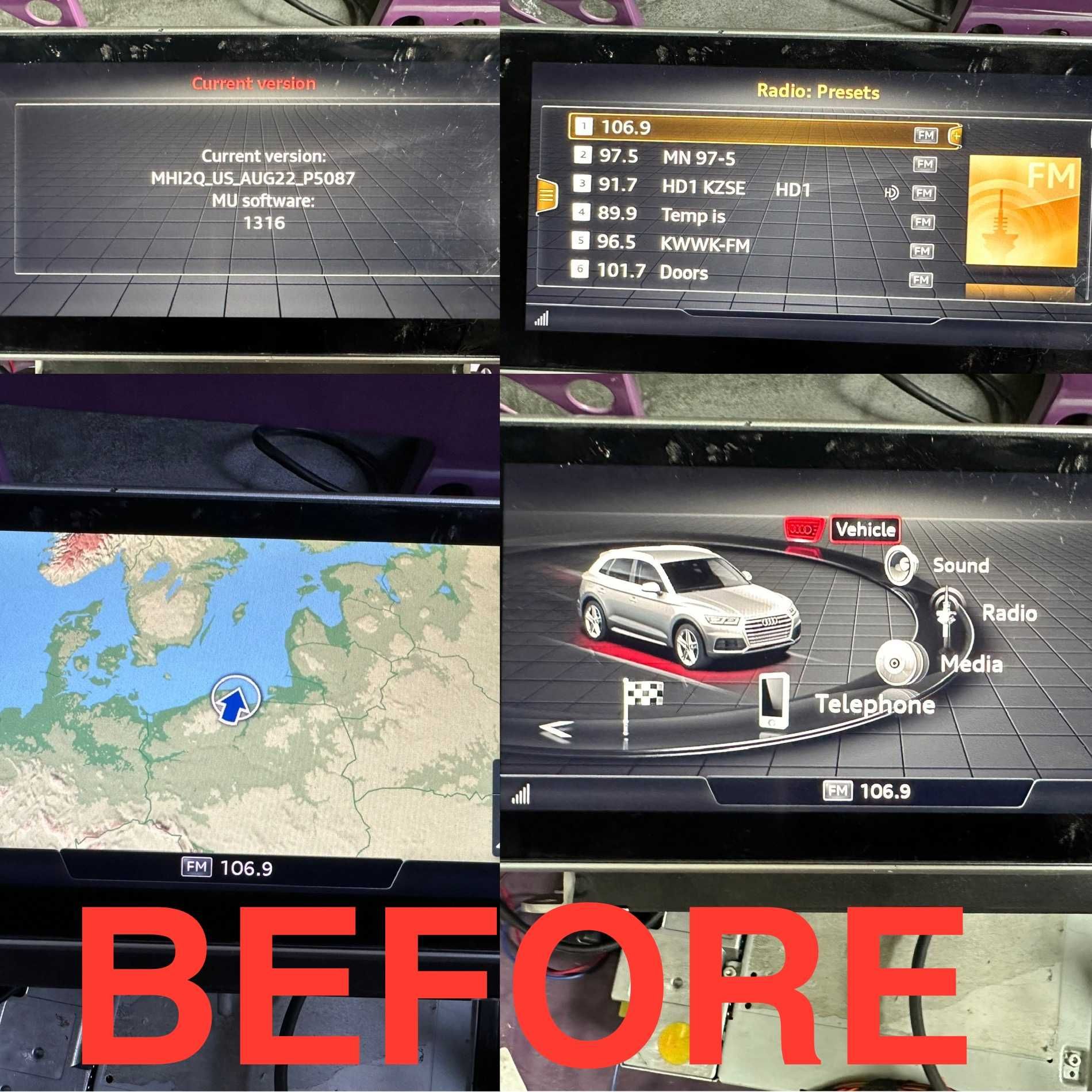AUDI A3 Q3 Q5 Q7 A4 A5 A6 Konwersja USA EU MMI 3G MIB2 Polskie Menu !!