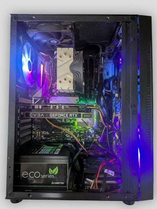 Игровой ПК на Ryzen R5 5600, Evga RTX 2060 6GB, 16GB RAM, 1TB SSD
