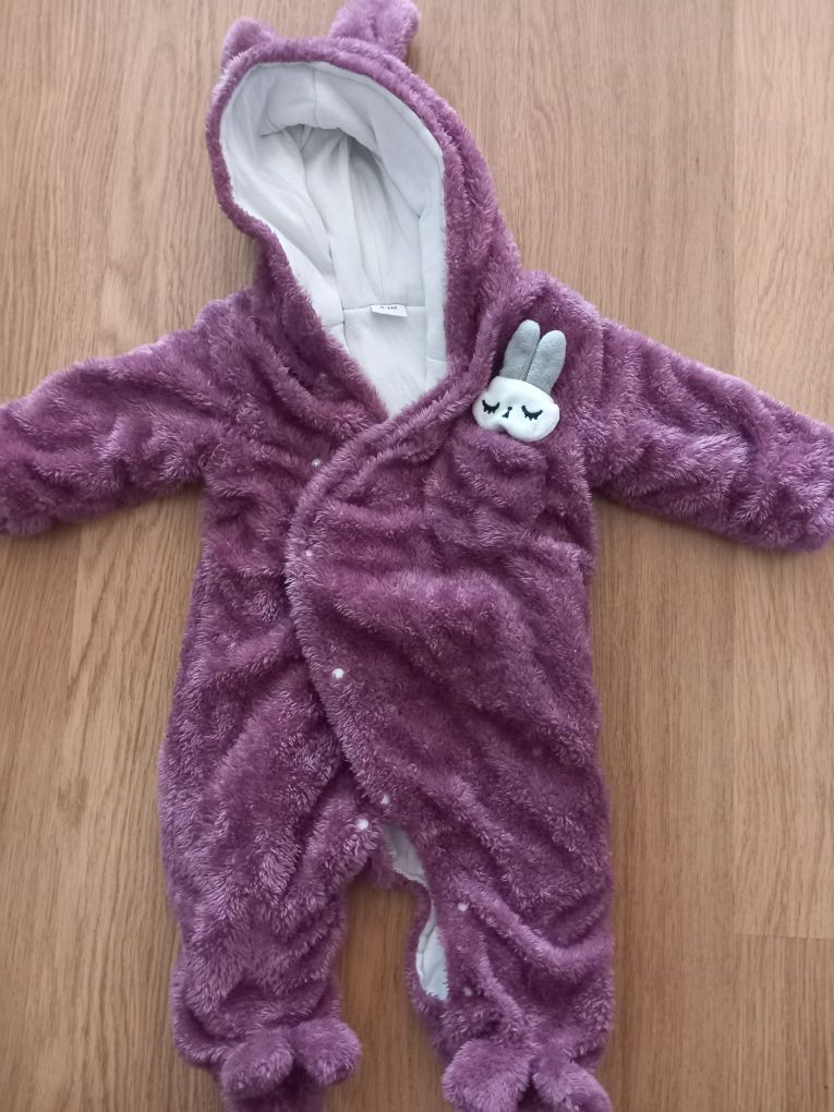 Macacão de inverno menina bebé
