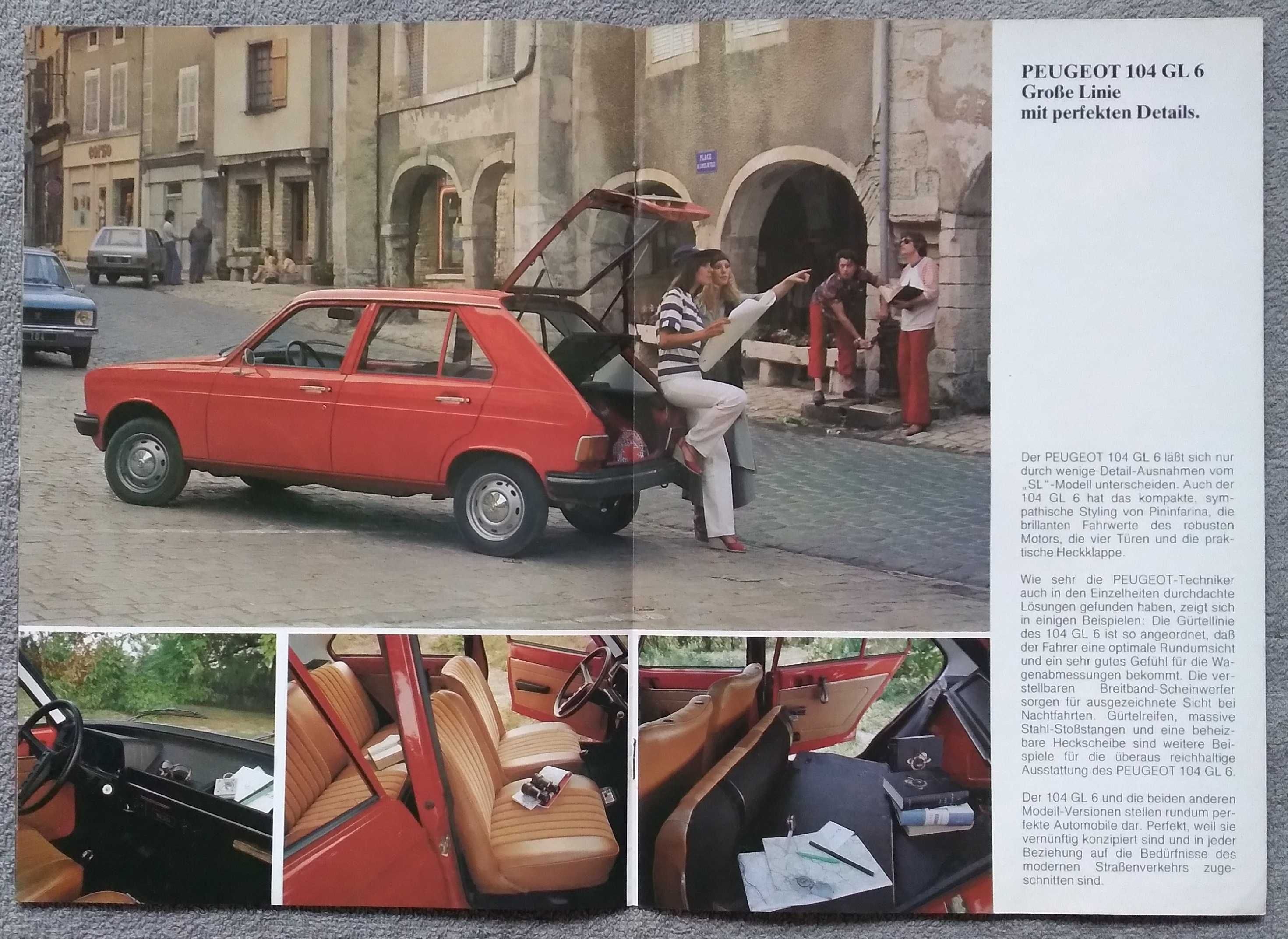 Prospekt Peugeot 104 rok 1977