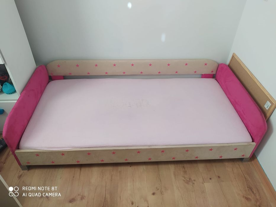 Łóżko dziecięce tapicerowane BabyComfort 80x160