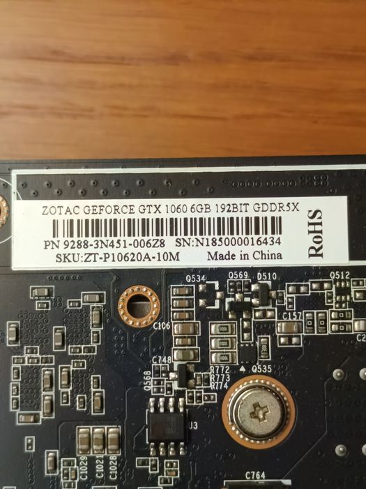 Placa gráfica zotac GeForce gtx