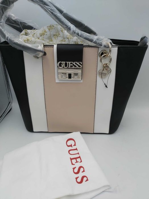 NOWA outletowa torebka GUESS torba shopperka elegancka kuferek