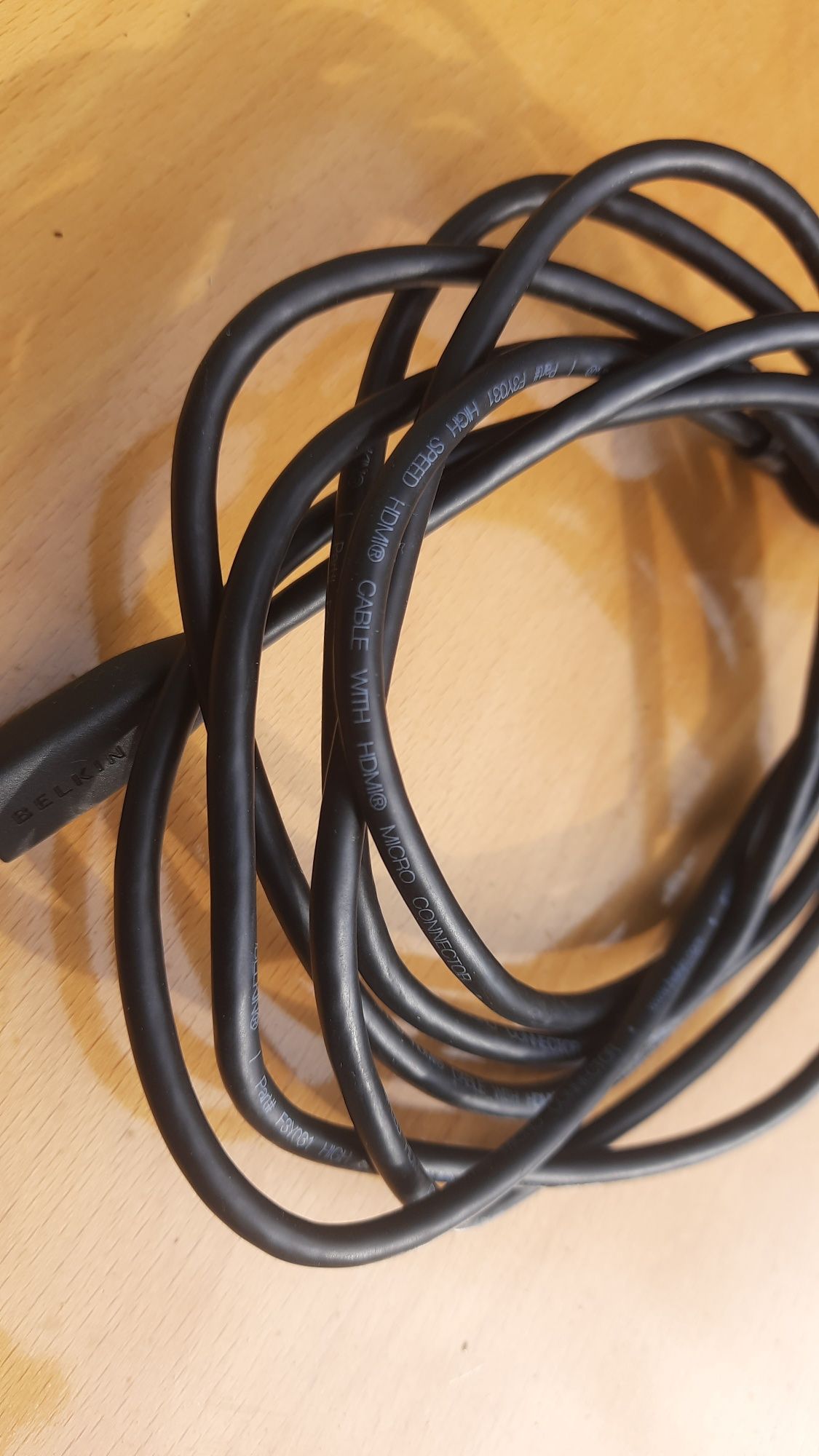 Кабель Belkin HDMI- HDMI micro,High Speed 2 м Black-Gold (F3Y031)