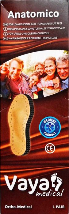 Wkładki ortopedyczne Vaya anatomico r.44