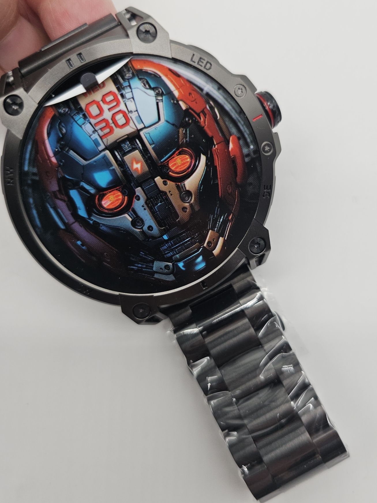 Męski zegarek smart watch duża tarcza