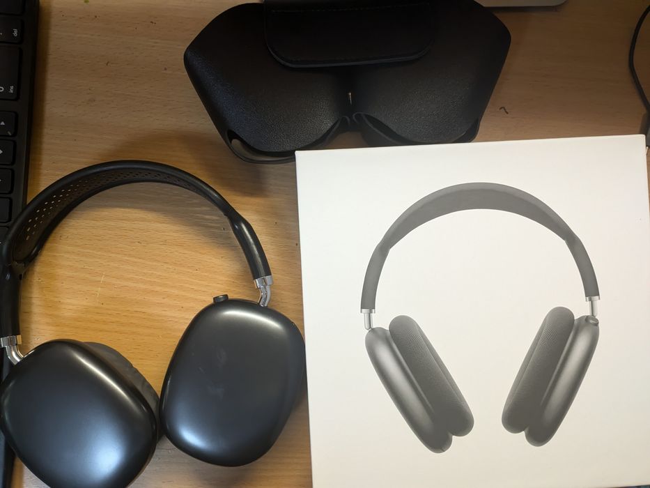 airpods max с чехлом и проводом