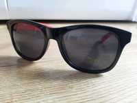HIT okulary przeciwsłoneczne czarne czerwone na lato imprezę UV 400