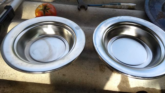 Набор 2 штуки новые миски тарелки нержавейка времен ссср посуда