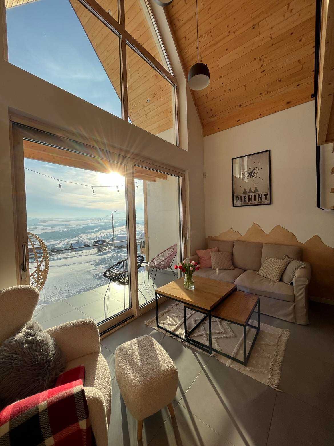Domki z widokiem na Tatry,jezioro,prywatnym jacuzzi,balią,sauną,grotą