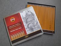 Zestaw ołówków grafitowych Koh I Noor hardtmuth nieużywany 8B-10H 24sz