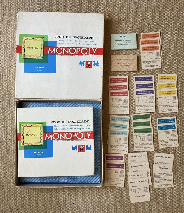 Monopoly Majora em escudos de 1960