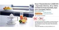 Espremedor Elétrico Braun, 20W, 350ml / Electric Juicer