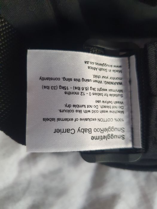 SnuggleRoo Hybrydowe nosidełko dla niemowląt i chusta 3,6kg nosidlo
