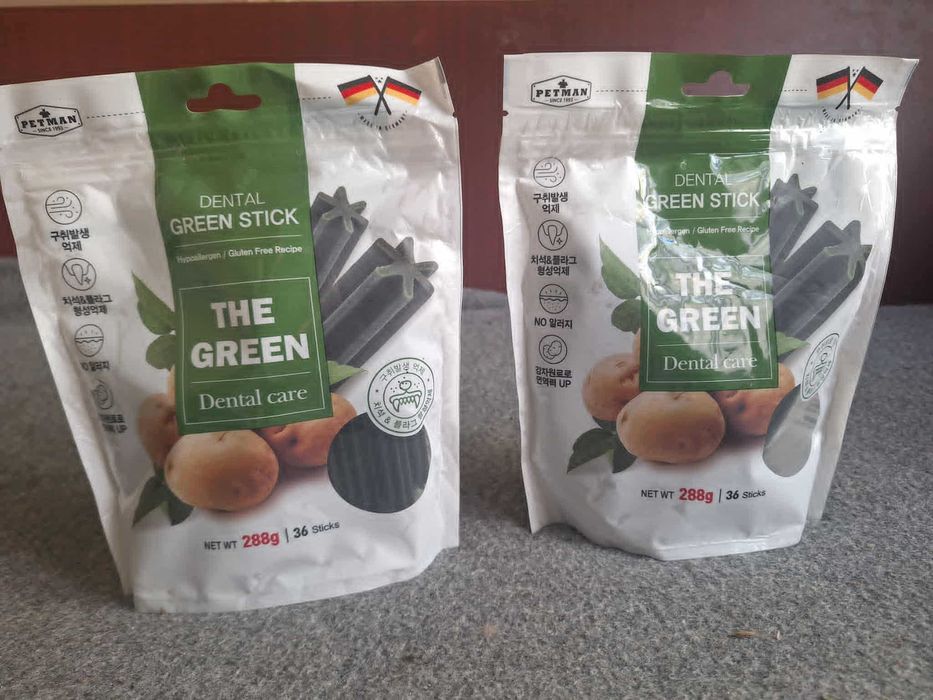 Чистящие палочки для зубов  собак- всех пород 2 уп-ки х 36 шт.