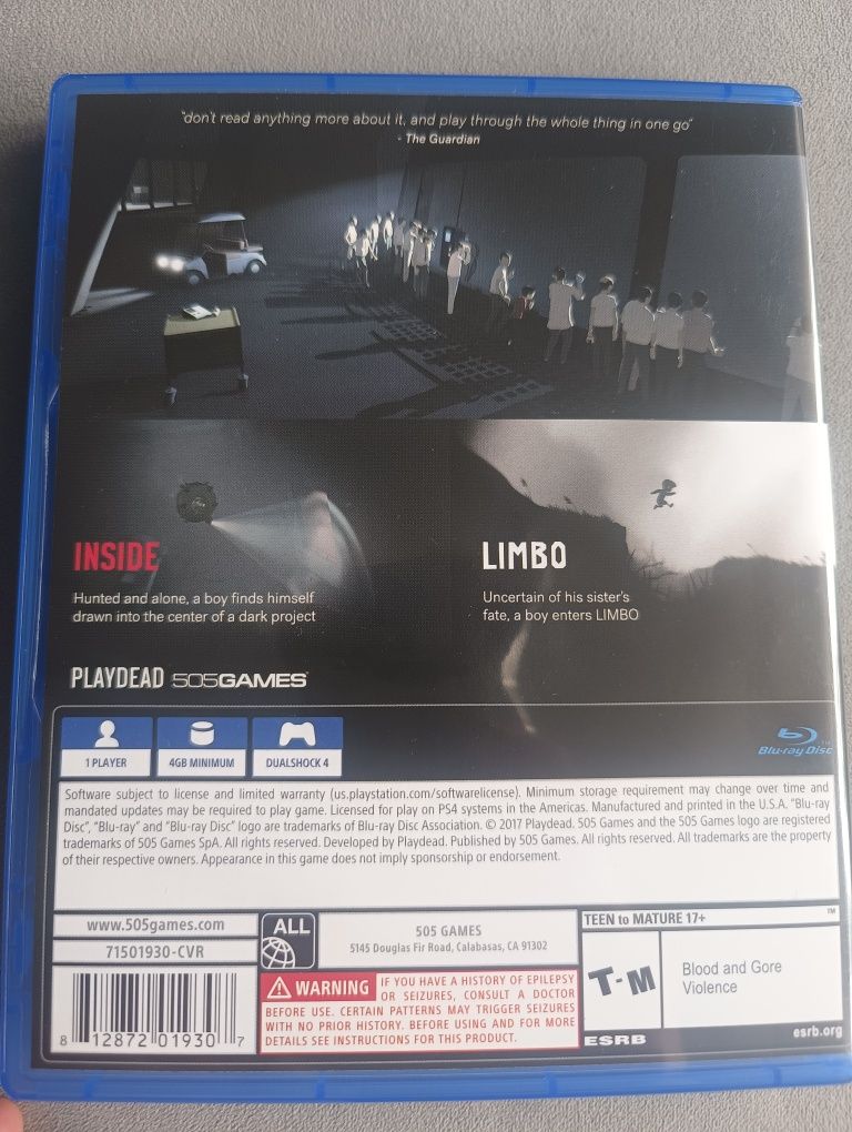 Inside Limbo Double Pack PS4 PS5 PL | Używany! + dodatki