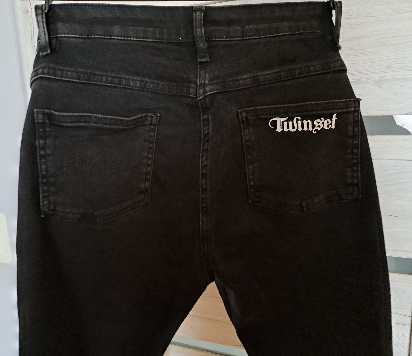 Jeansy Twinset czarne