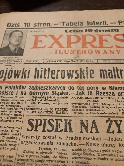 Stare gazety "expres ilustrowany " 1937 i 1939