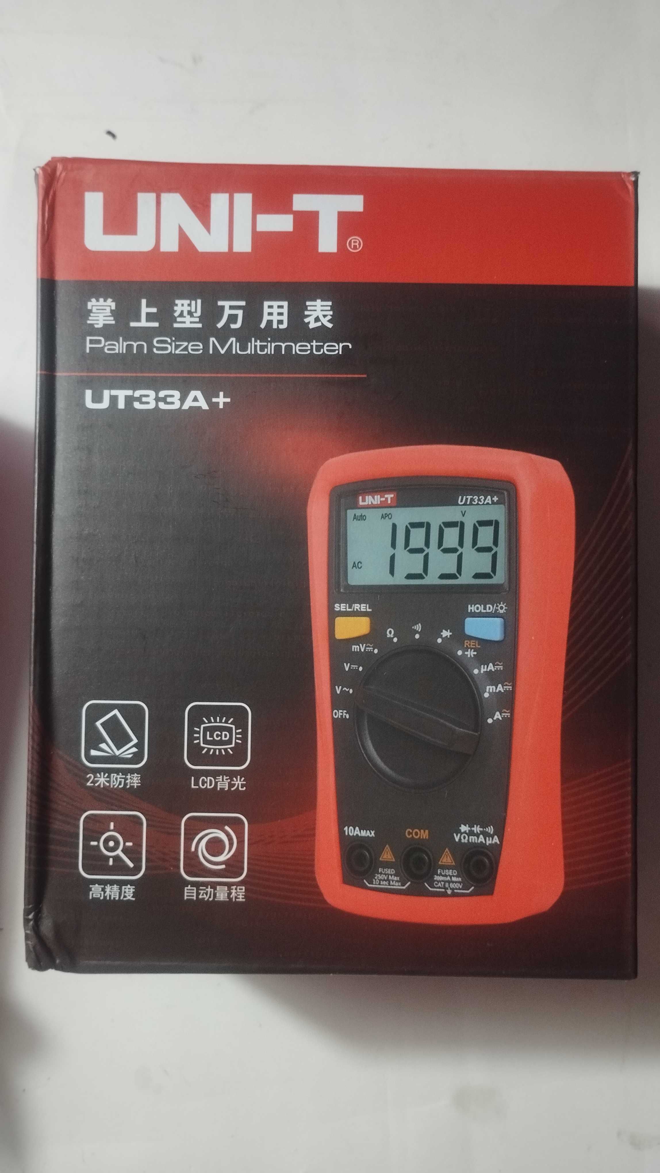 Мультиметр, тестер: UNI-T UT33A (автомат).