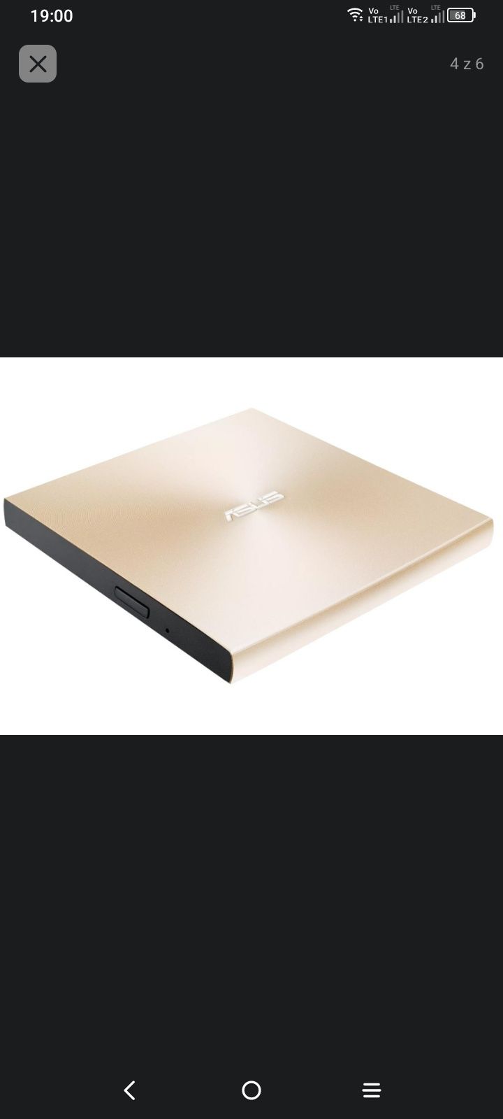 Nagrywarka DVD ASUS ZenDrive U8M Złoty kabel USB-C najnowszy model