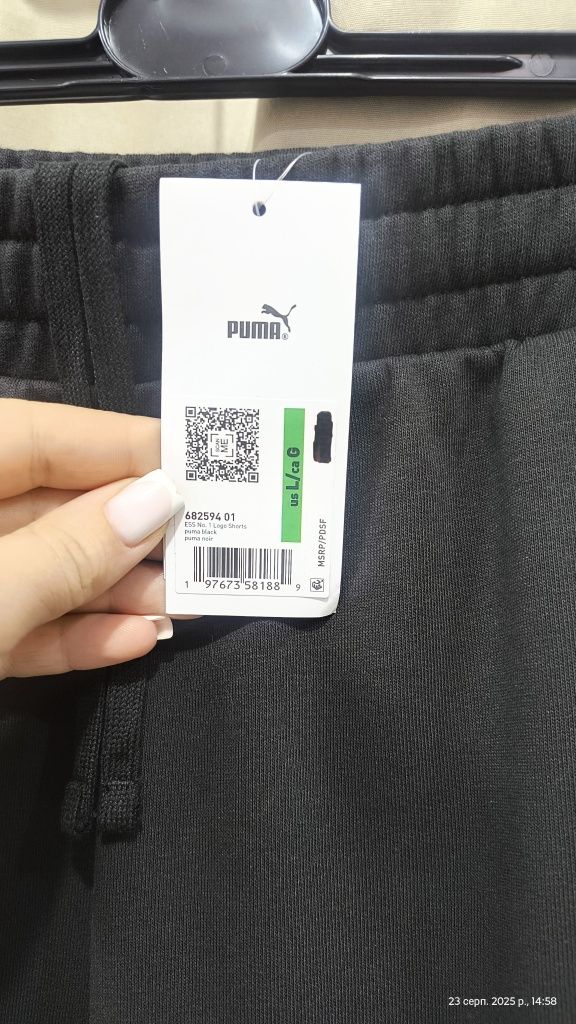 ОРИГІНАЛ шорти PUMA ESS Shorts 682594 01 спорт демісезоні чорні оріг