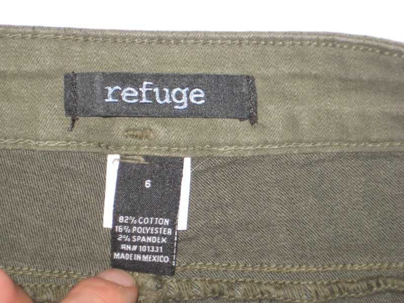 Spodenki krótkie spodnie damskie szorty khaki Refuge pas 72-82cm
