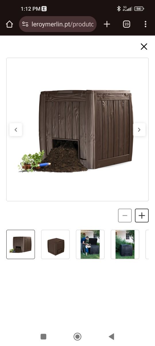 Caixa compostagem Keter 320l