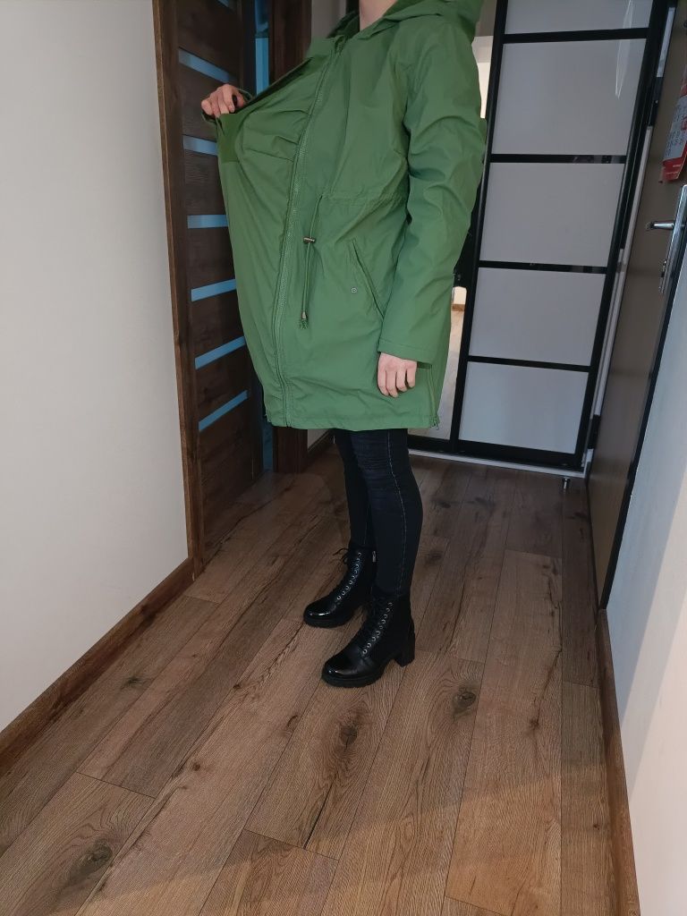 Kurtka ciążowa zimowa 42 XL zielony