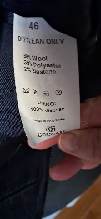 Fato de homem azul escuro tamanho 44 (14-16 anos)