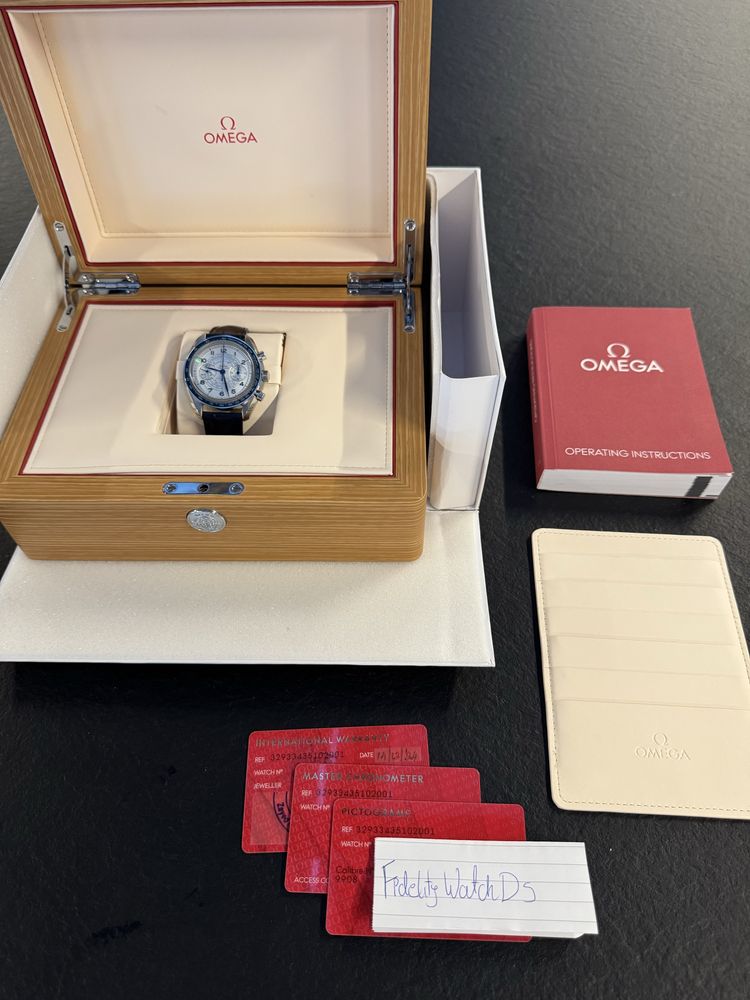 FVAT FULLSET RZADKA! Omega Speedmaster Chronoscope ref. 329.33.43.51.0