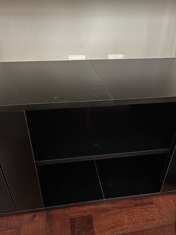 móvel de tv preto (entrego em casa)